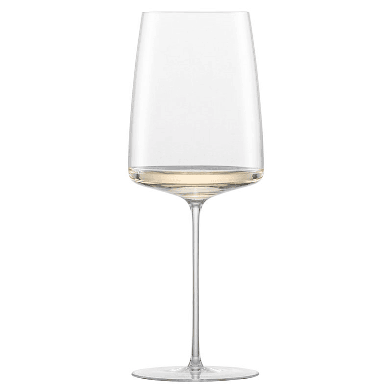 Simplify Set of 2 Crystal Large Bordeaux Red Wine Glasses, 689ml, Clear