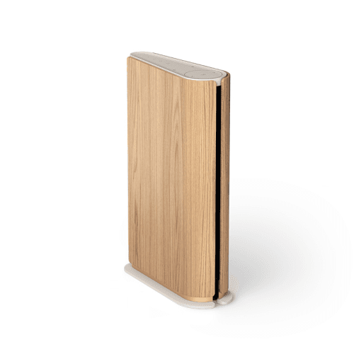 Image showing the Beosound Emerge Speaker, Gold Tone & Light Oak product.