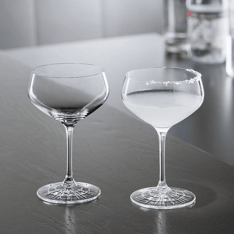 Perfect Serve Set of 4 Champagne Coupes, 235ml, Clear