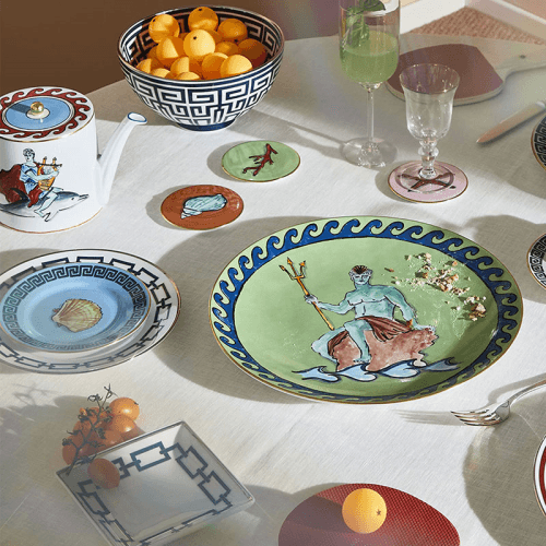 Image showing the Il Viaggio Di Nettuno Plate, D16cm, Sea Blue product.