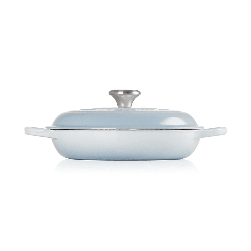 Signature Cast Iron Shallow casserole, 30cm - 3.2 litre, Coastal Blue