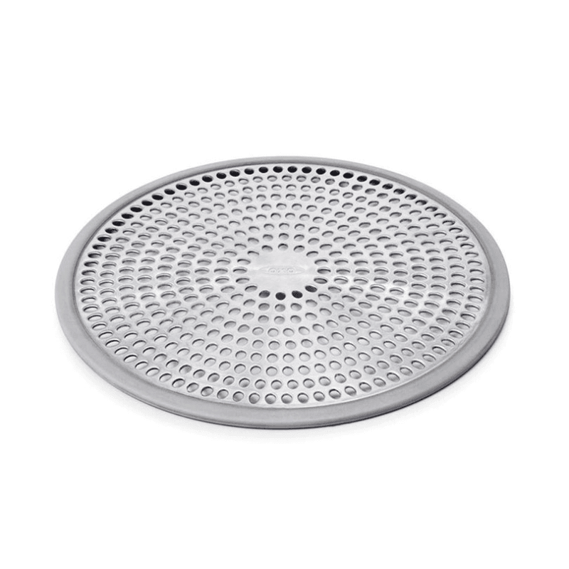Stainless steel shower stall drain protector, Silver