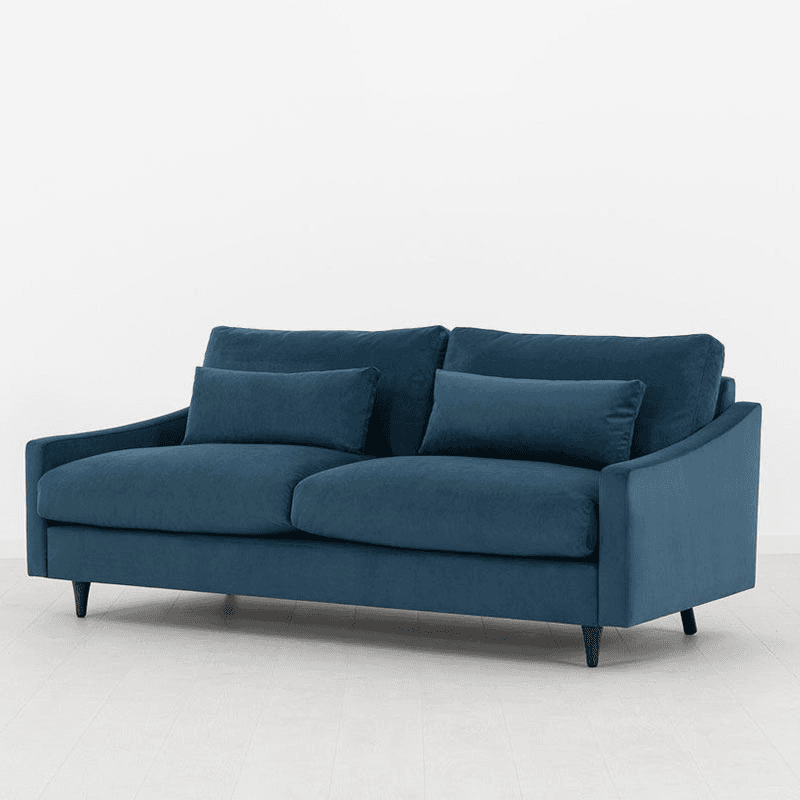 Model 07 Velvet 3 Seater Sofa, Teal
