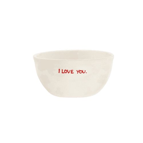 Image showing the I Love You Bowl, D17cm, Red product.