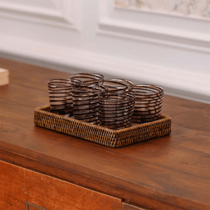 Rattan Tray, 30 x 20cm, Natural