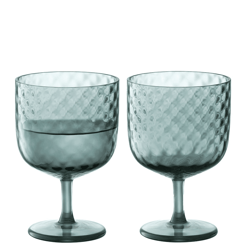 Dapple Wine Glasses Set of 2, 325ml, Water Blue