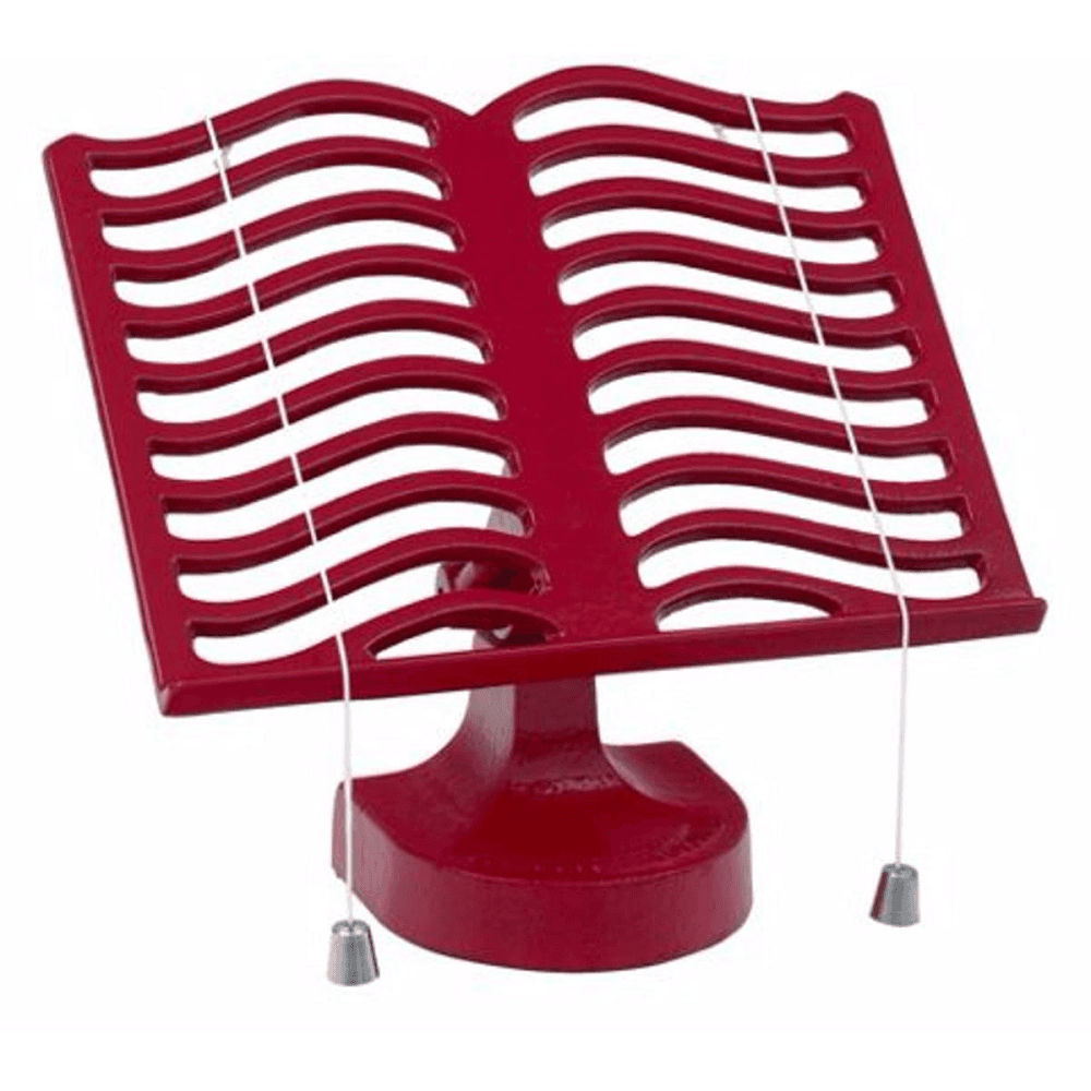 Cook book stand, Chilli Red Cast Iron