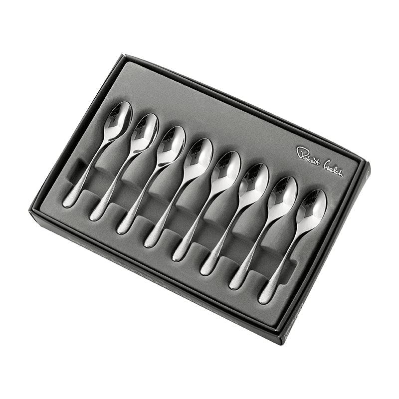 Sandstone Set of 8 Coffee Spoons, L10.5cm, Stainless Steel