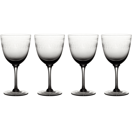 Image showing the Ovals Set of 4 Wine Glasses, 250ml, Smoky product.