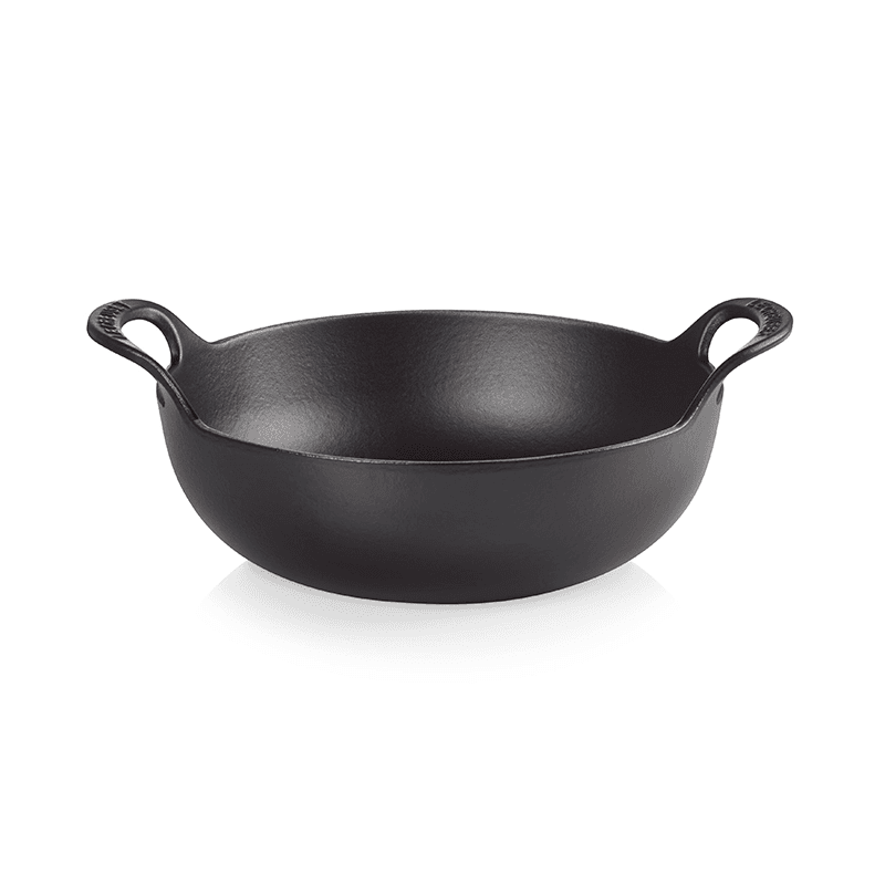 Signature Cast Iron Balti dish, 24cm, Satin Black