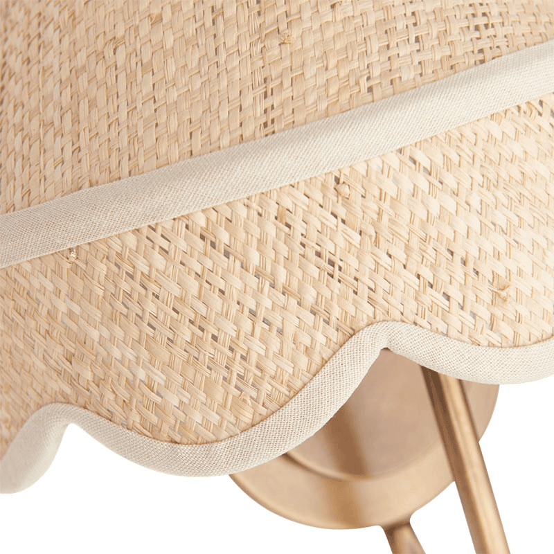 Marina Wall Light, Raffia