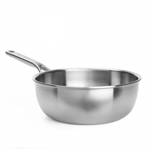 Image showing the MultiPly Stainless Steel Chef's Pan, 22cm, Silver product.