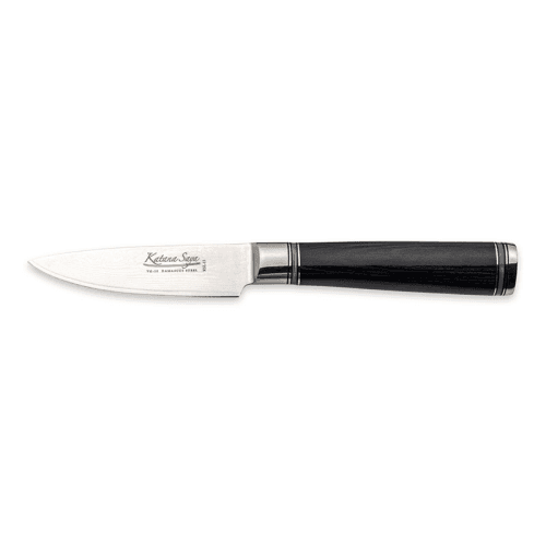 Image showing the Katana Saya Pakkawood Paring Knife, 9cm Damascus Blade product.