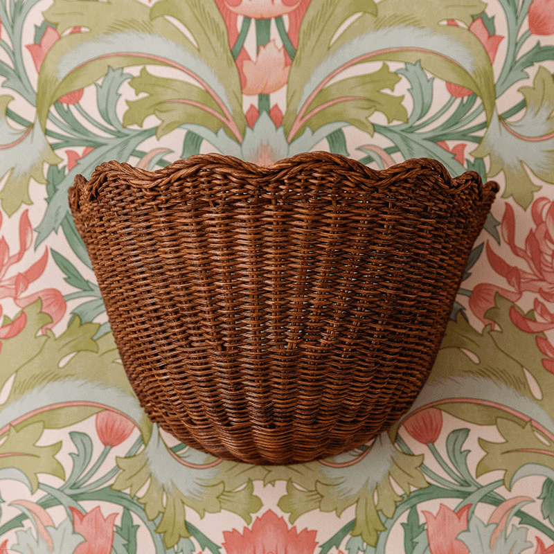 Scalloped Wall Light, Teak