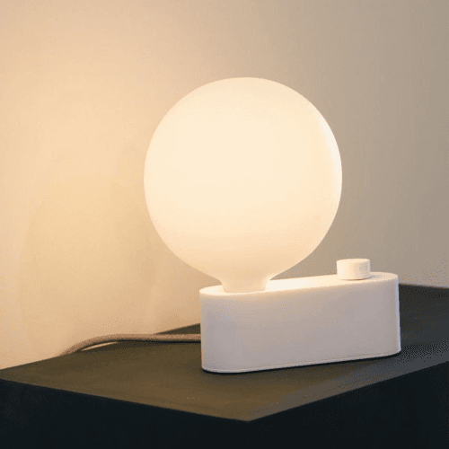 Image showing the Alumina Table lamp, L28 x W15cm, White product.