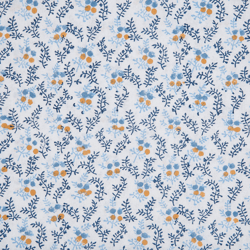 Little Flowers Tablecloth, D228cm, Blue
