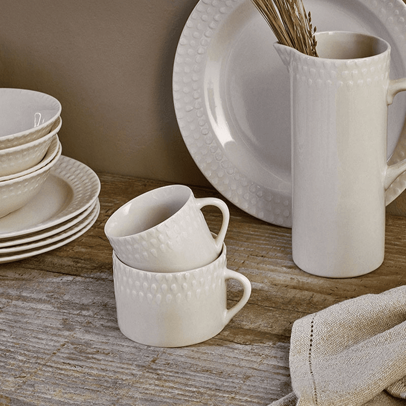 Ela Set of 2 Mugs, 200ml, Cream