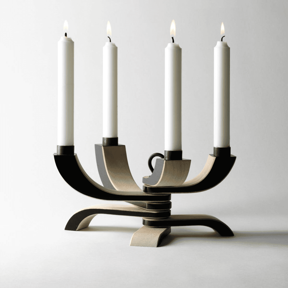 Nordic Light Fold-able candle holder, 20.5 x 13 x 5cm, Black