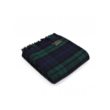 Image showing the Pure New Wool Throw, 150x183cm, Blackwatch Tartan product.