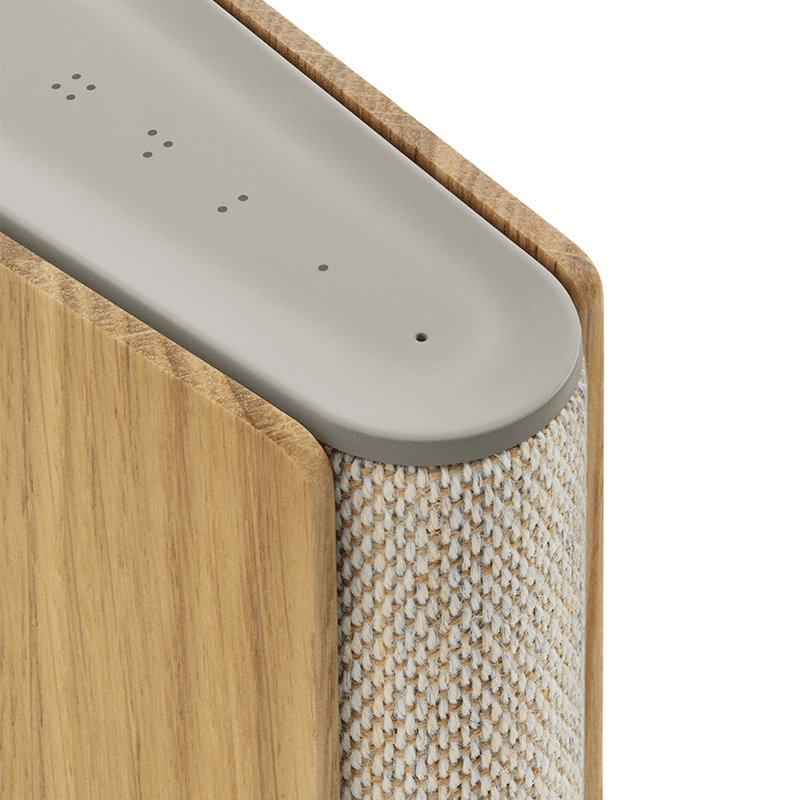 Beosound Emerge Speaker, Gold Tone & Light Oak