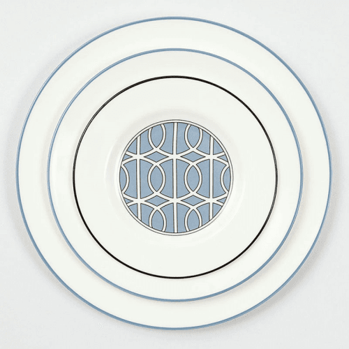 Image showing the Dinner Plate, D26cm, Cornflower Blue Rim product.