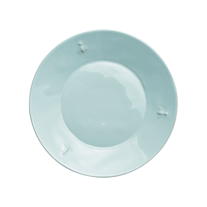 Bee Set of 4 Side Plates, D21cm, Blue