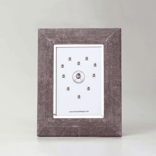 Image showing the Bella Photo  Frame, 7 x 5", Mulberry Shagreen product.