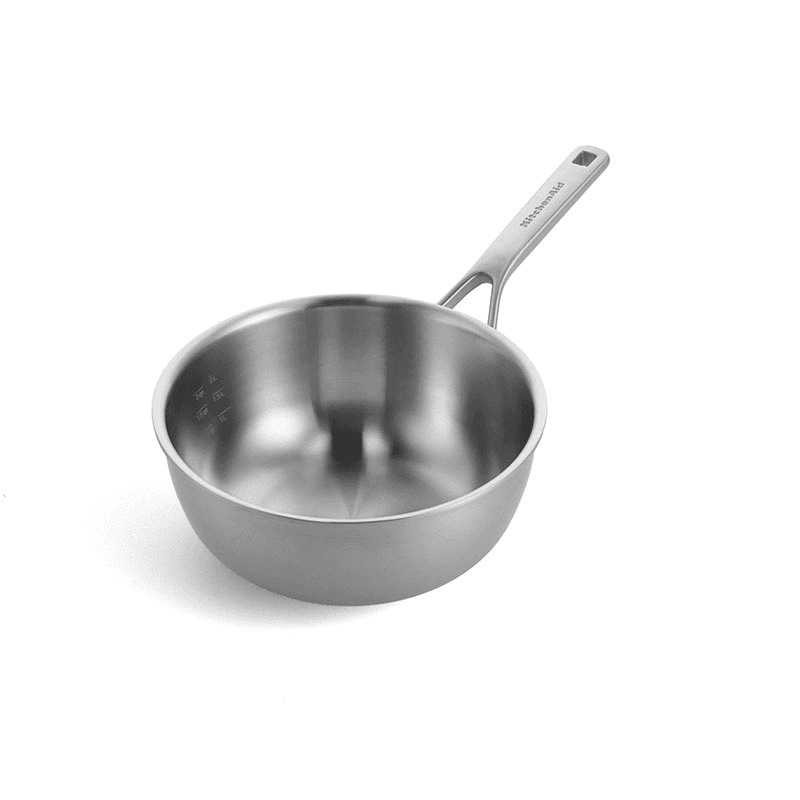MultiPly Stainless Steel Chef's Pan, 22cm, Silver