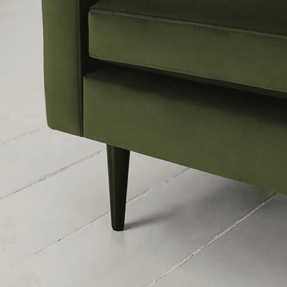 Model 01 3 Seater Velvet Sofa, Vine