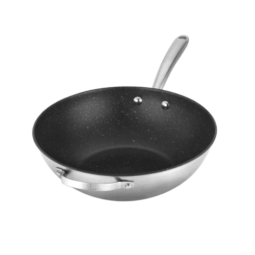 Image showing the Scratch Guard Stainless Steel stir-fry pan, 29cm product.