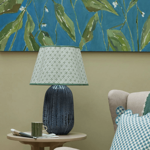 Image showing the Finestra Scalloped Shade, D25.5cm, Green product.