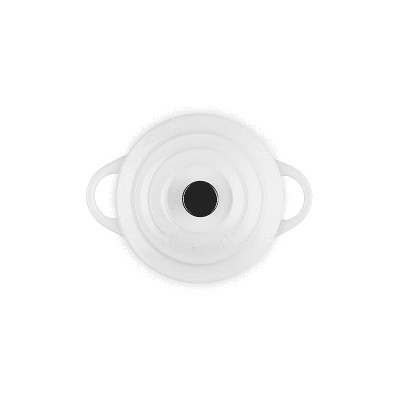 Stoneware Petite Round Casserole, 10cm, White