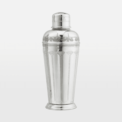 Image showing the Rochester Engraved Silver Cocktail Shaker, H24cm, Silver product.