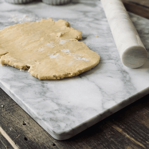 Image showing the Light Marble Square Pastry Board, 38x38cm product.