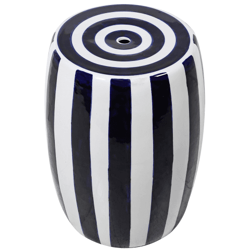 Image showing the Ceramic Stool, H45cm, Blue product.