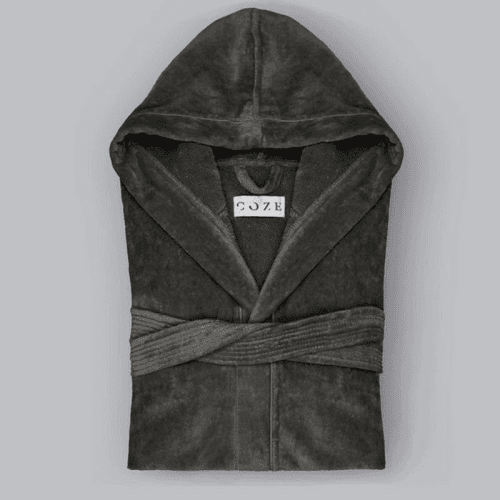 Image showing the Sati Bath Robe, Small, Grey product.