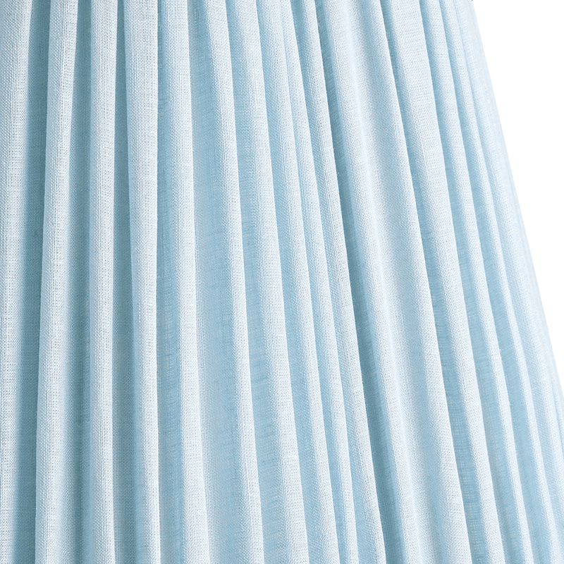 scalloped Shade, 45cm, blue sky linen