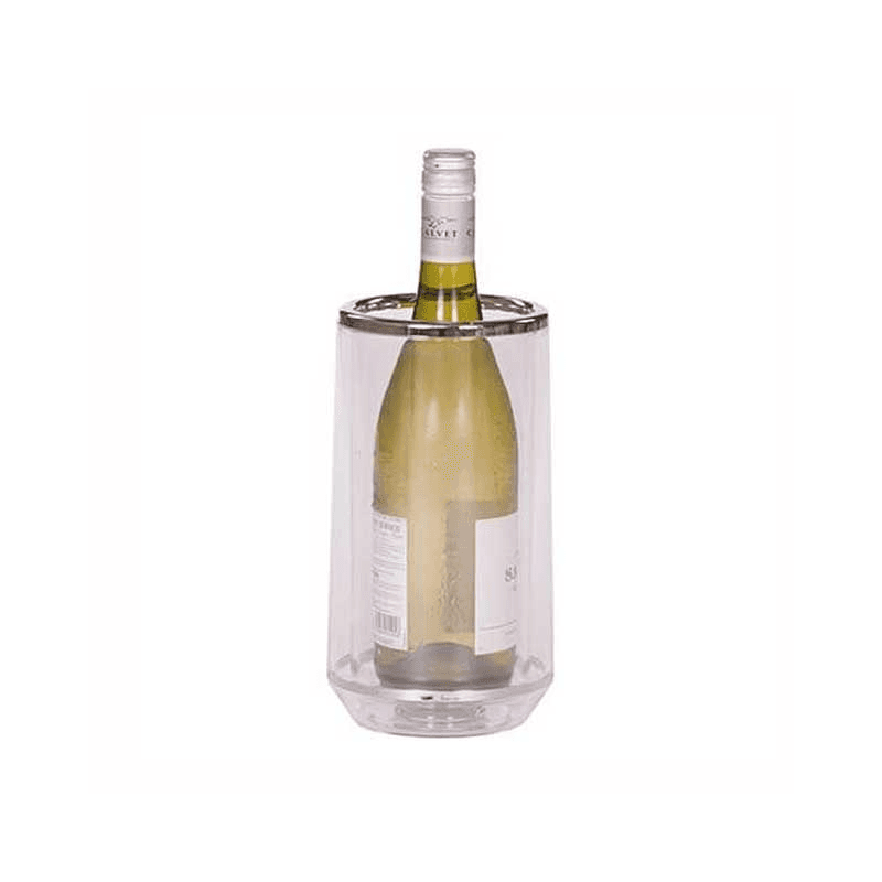Wine Cooler Wine Cooler, Clear Acrylic and Chrome