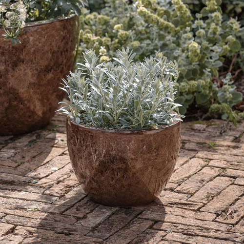 Image showing the Dunai Planter, H20cm, Terracotta product.