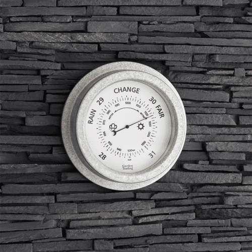 Image showing the St Ives Barometer, 22cm, Silver product.