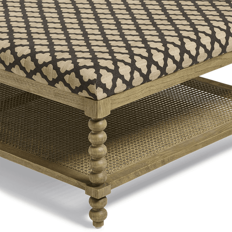 Gwendolen Coffee Table, H42cm x W140cm x D89cm, Serigraph Black / Natural