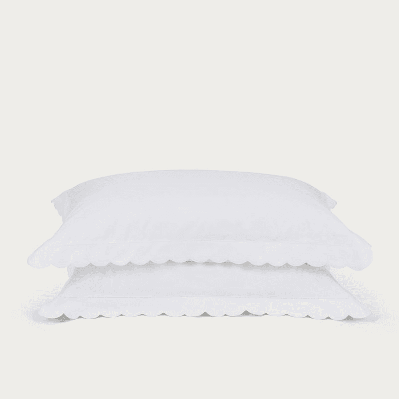 Madalena Set of 2 Standard Oxford Pillowcases, White