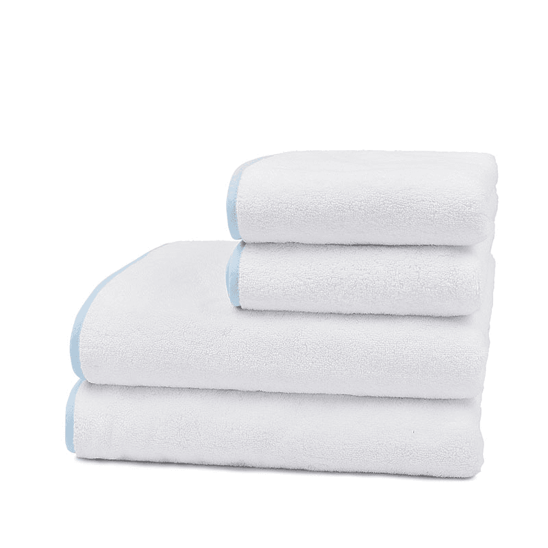 Georgina Straight Bath Towel Bundle, Powder Blue