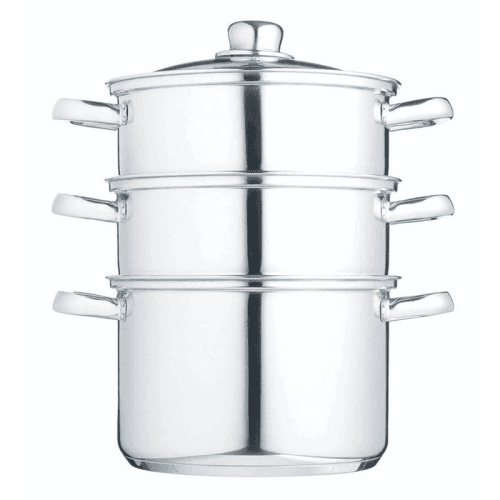 Image showing the Steamer set 3 tier, 20cm, Stainless Steel product.