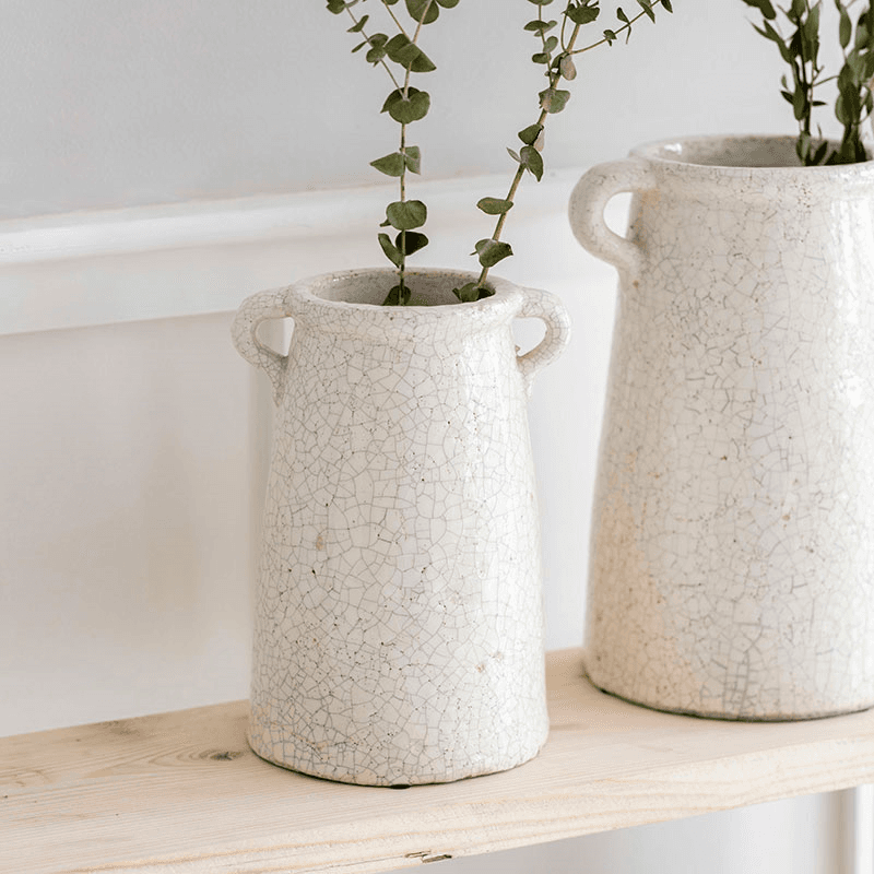 Ravello Ceramic Vase, H25.5cm, White