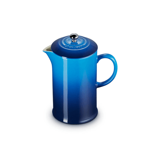 Image showing the Stoneware Cafetiere with Metal Press, 1L, Azure product.