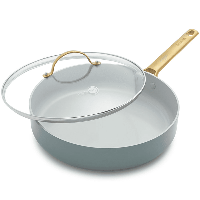 Padova Ceramic Non Stick 11 Piece Cookware Set, Sky Blue