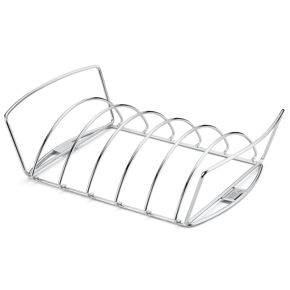 Rib rack and roast holder, Silver