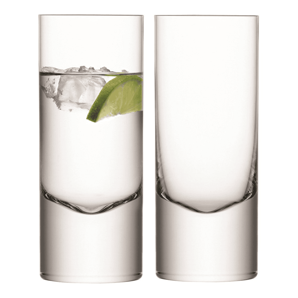 Boris Set of 2 Highball Glasses, 360ml, Clear