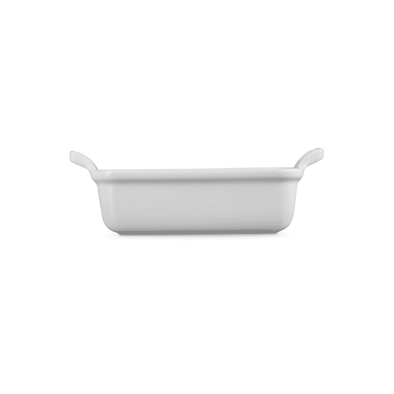 Stoneware Heritage Rectangular Dish, 19cm, White